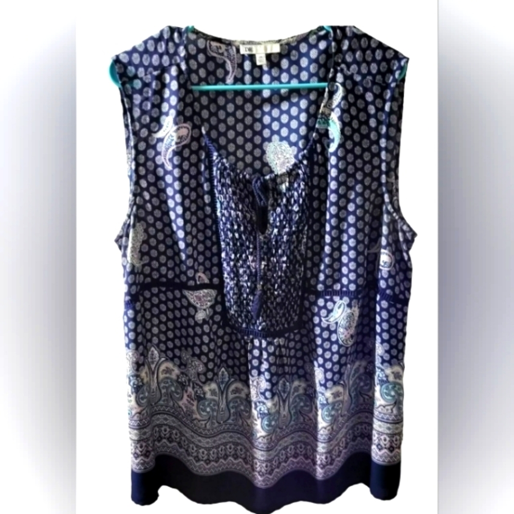 DR2 2xl tank blue paisley